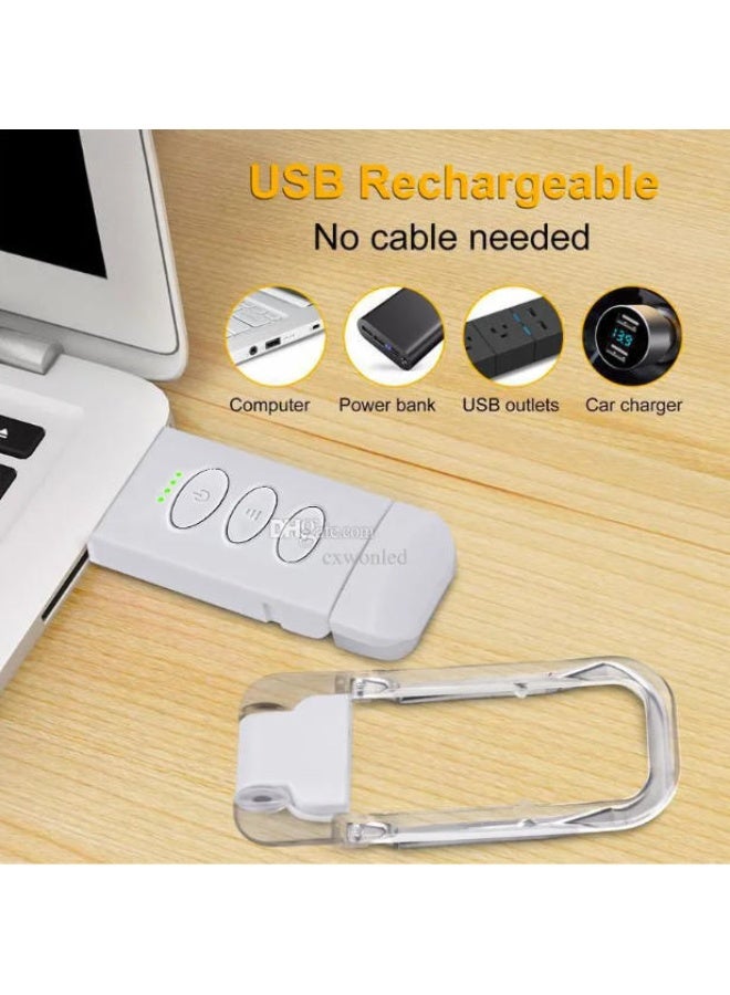 موردلي مصباح قراءة LED قابل لإعادة الشحن عبر USB، بثلاث درجات حرارة للألوان و5 مستويات سطوع، بطارية 200 مللي أمبير تدوم طويلاً، مزود بمشبك تثبيت، مناسب للأطفال والكبار ومحبي القراءة. - Image 3